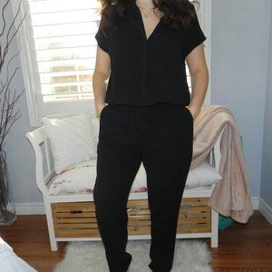 Babaton: V-neck Button-up Jumpsuit